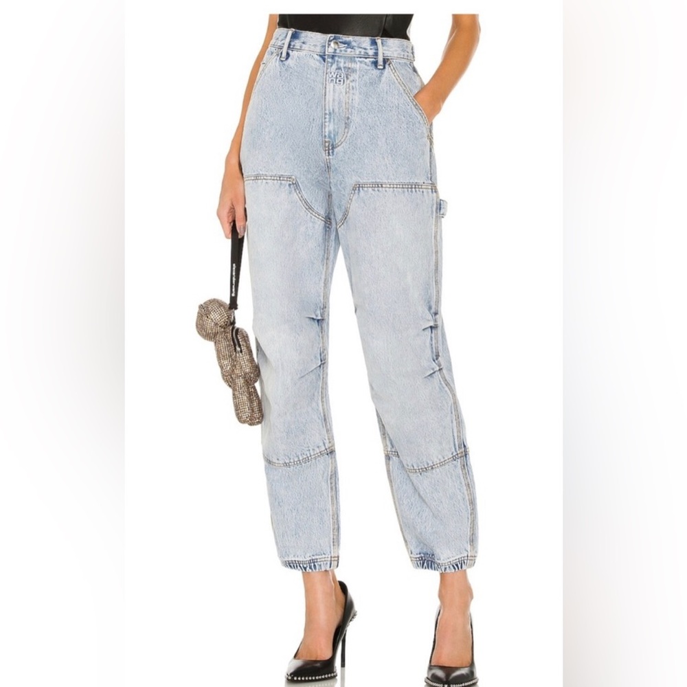 Alexander wang Double Front Carpenter Jean in Pebble Bleach. New!